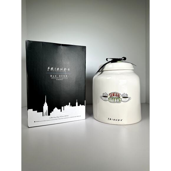 Rae Dunn “Friends” Mug + Pour-Over Gift Set BNIB & Coffee Canister NWOT Bundle - Picture 2 of 7